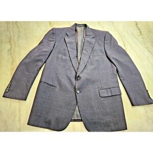 Burberrys Baskin Men's Adult Dark Navy Casual Wool Two-Pocket Blazer Size Large